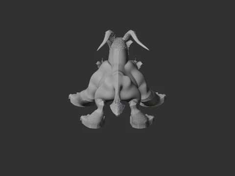 Cerberus God of War Figurine 3D Model