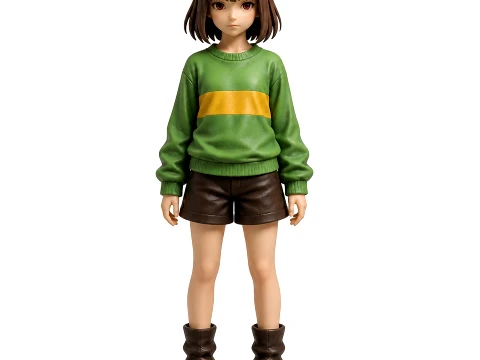 Chara - Undertale Figurine 3D Модель