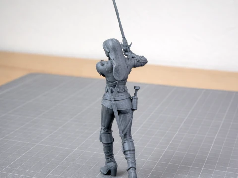 Ciri Witcher 3 Figurine 3D Model