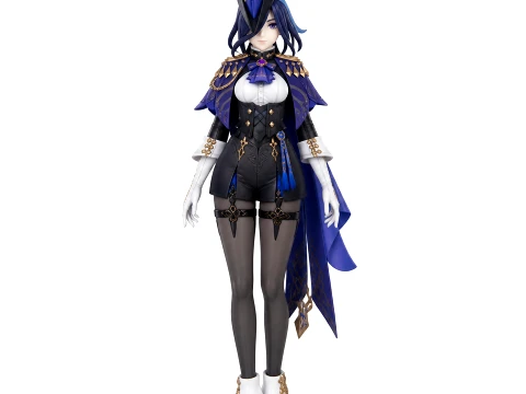 Clorinde - Genshin Impact Figurine 3D Model