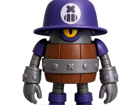 Darryl - Brawl Stars Figurine Model 3D