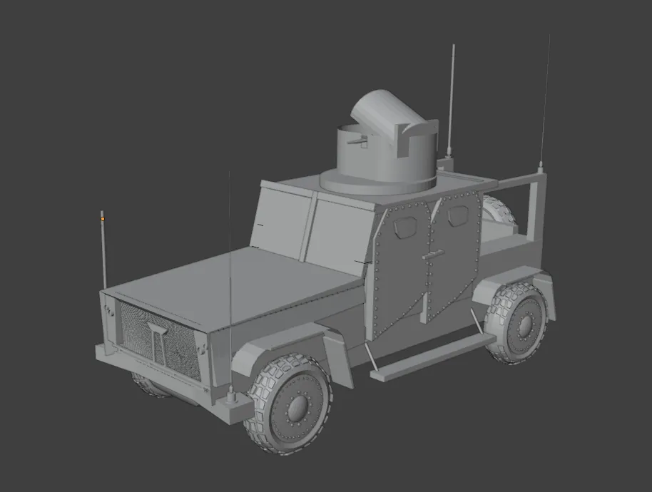 Oshkosh L-ATV Military MRAP Vehicle With Interior 3D Model .c4d .max .obj .3ds .fbx .stl .blend 