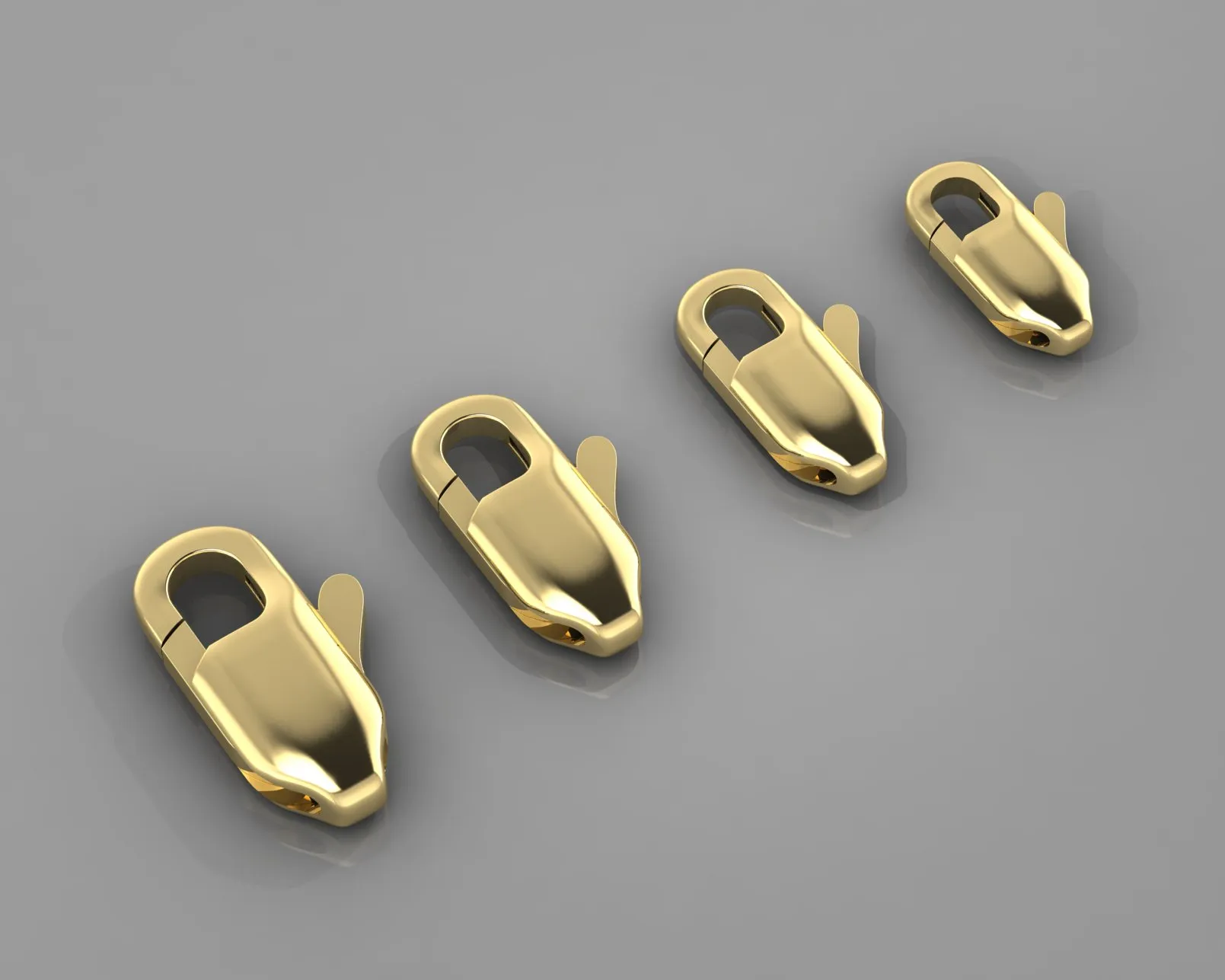 잠금 걸쇠 카라비너 3D 프린트 모델 .c4d .max .obj .3ds .fbx .stl .blend 