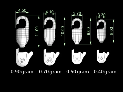 잠금 걸쇠 카라비너 3D 프린트 모델