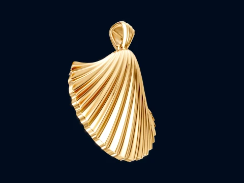 Sea Shell Pendant 3D Print Model