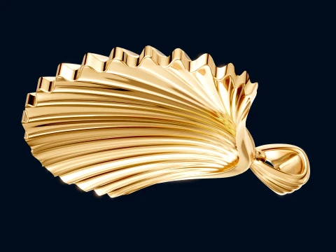 Sea Shell Pendant 3D Print Model