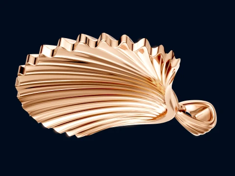 Sea Shell Pendant 3D Print Model