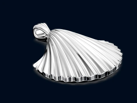 Sea Shell Pendant 3D Print Model