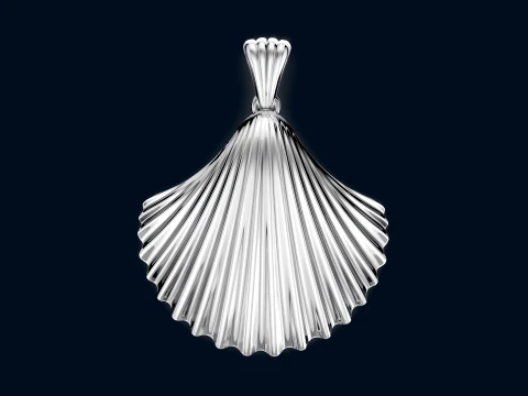 Sea Shell Pendant 3D Print Model
