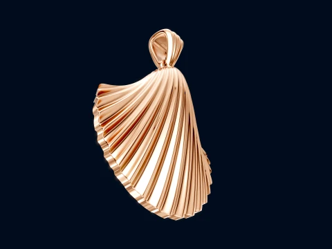 Sea Shell Pendant 3D Print Model