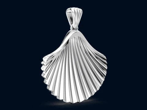Sea Shell Pendant 3D Print Model