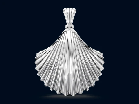 Sea Shell Pendant 3D Print Model