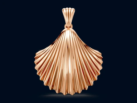 Sea Shell Pendant 3D Print Model