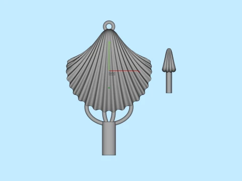 Sea Shell Pendant 3D Print Model