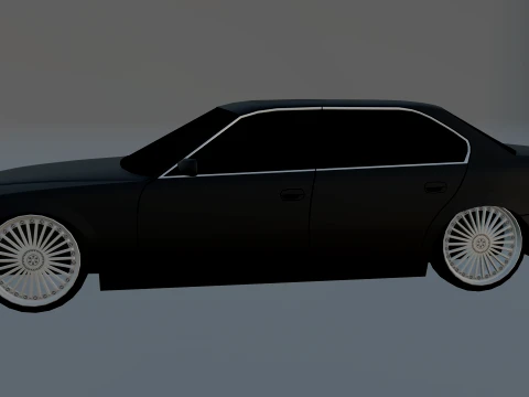 BMV E38 720i 3D Model