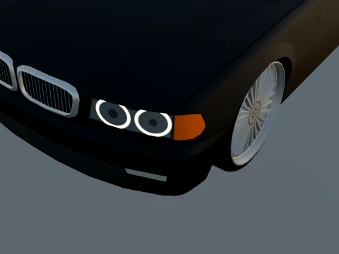 BMV E38 720i 3D Model