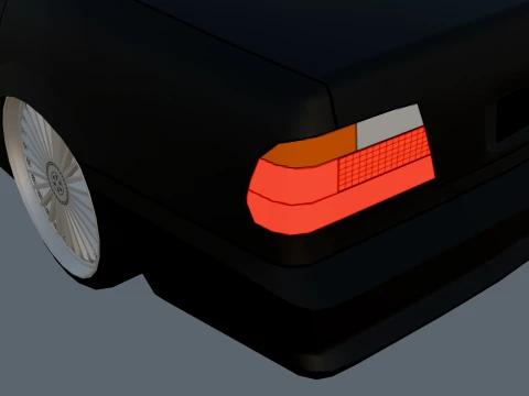 BMV E38 720i 3D Model
