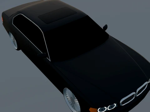 BMV E38 720i 3D Model