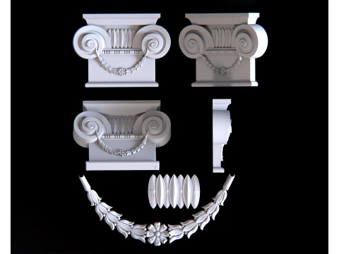 Stolica kolumny Model 3D