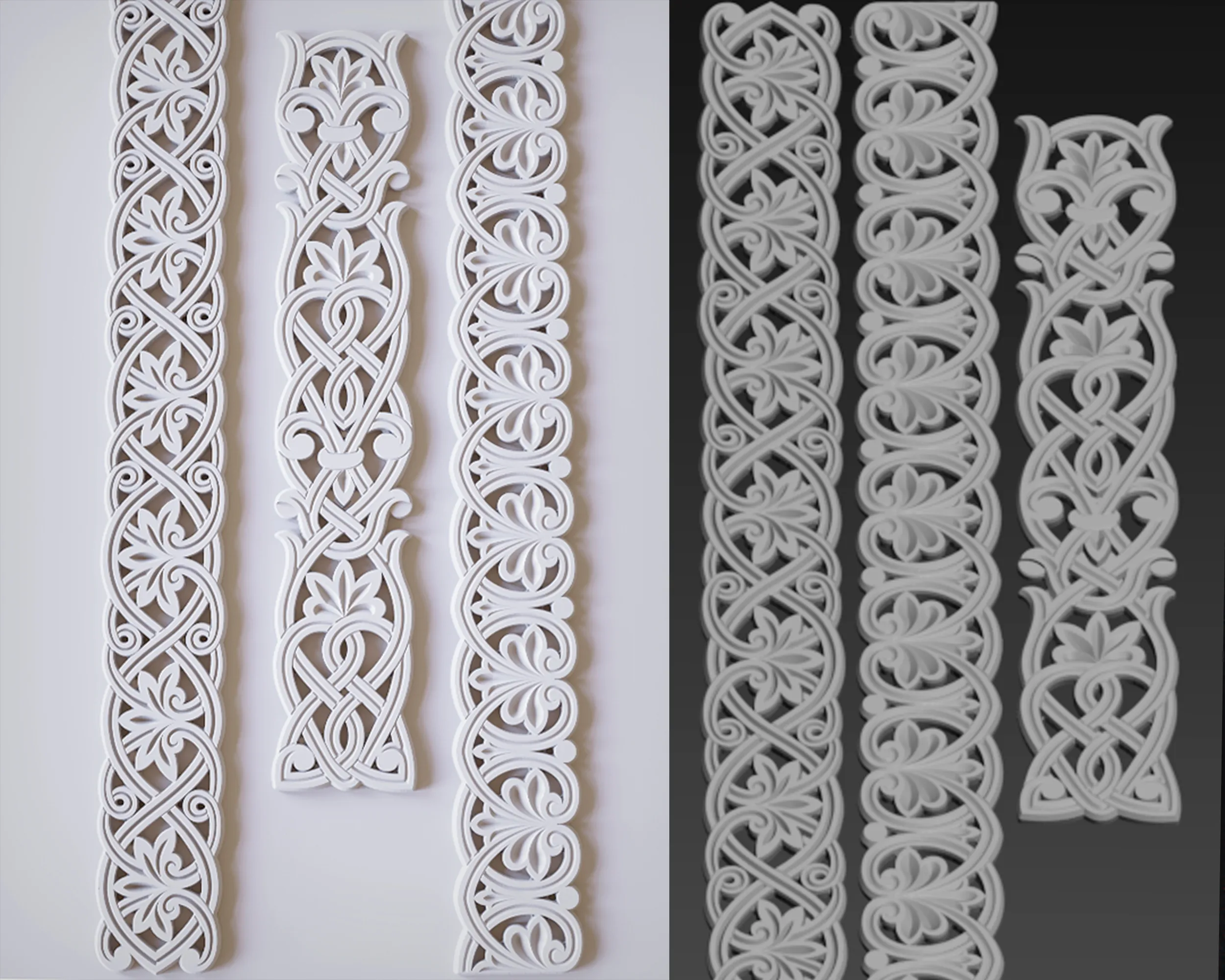 Vector thread patterns for CNC engraving File formats ArtCAM 2011 dxf eps 3D Model .c4d .max .obj .3ds .fbx .stl .blend 