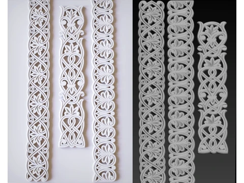 Vector thread patterns for CNC engraving File formats ArtCAM 2011 dxf eps 3D Model