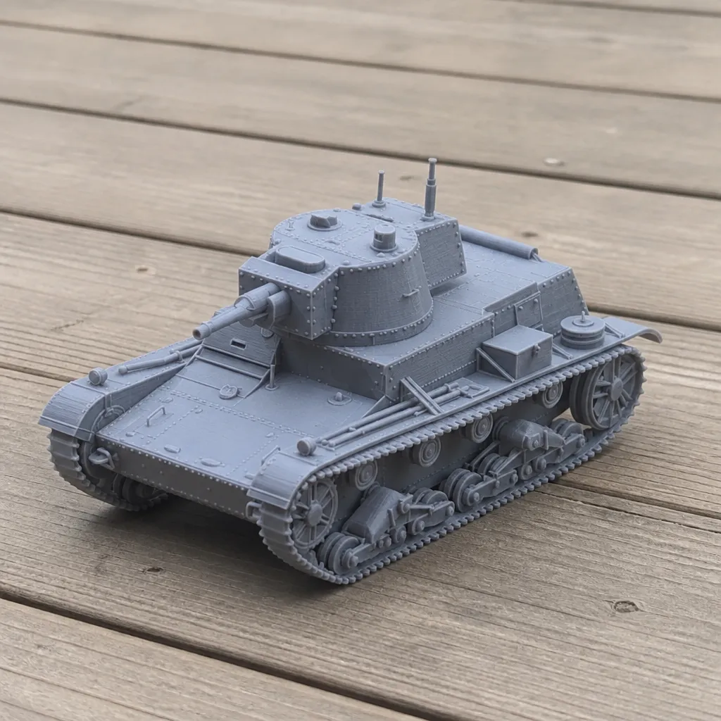 7TP Polish tank 3D Model .c4d .max .obj .3ds .fbx .stl .blend 