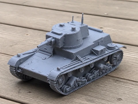 Tanque polon&ecirc;s 7TP Modelo 3D