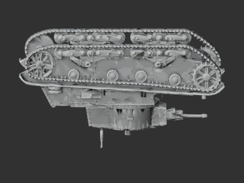 7TP Polish tank 3D Model