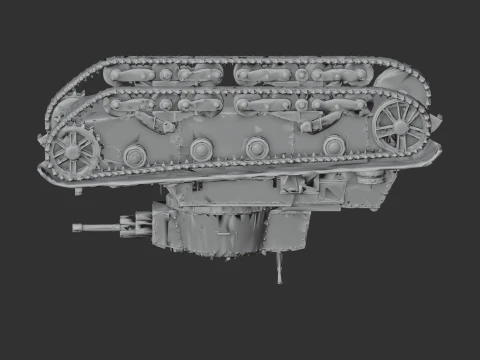 7TP Polish tank 3D Model