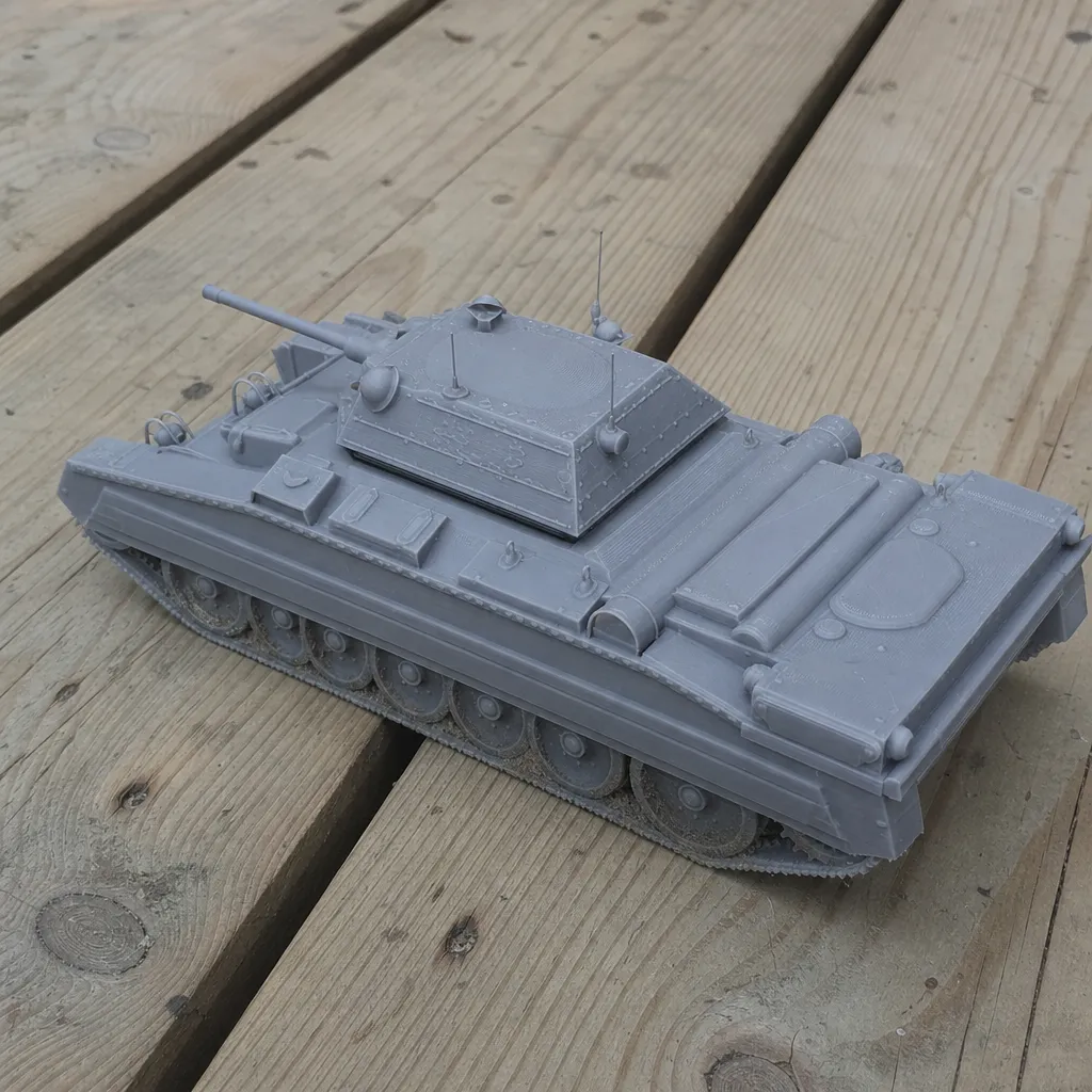 A15 Crusader tank 3D Model .c4d .max .obj .3ds .fbx .stl .blend 
