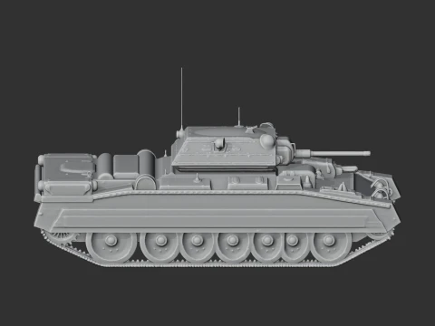 A15 Crusader tank 3D Model