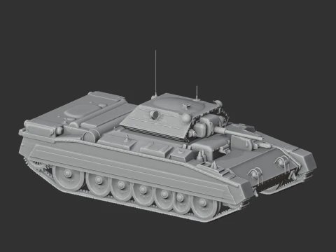 A15 Crusader tank 3D Model