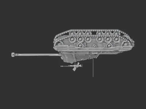 Archer British TD tank 3D Model