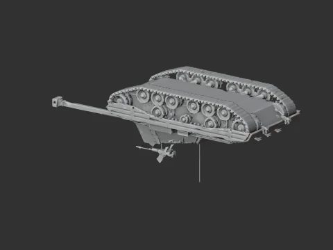 Archer British TD tank 3D Model