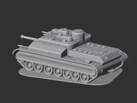 AT-8 tank 3D Model