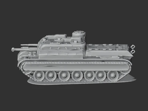 AT-8 tank 3D Model