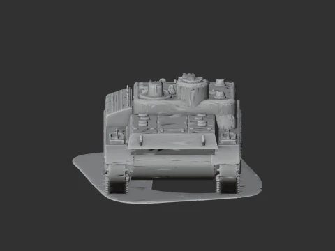 AT-8 tank 3D Model