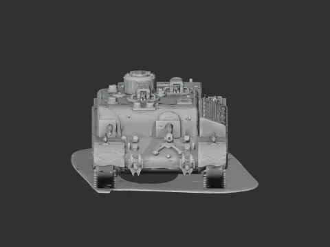 AT-8 tank 3D Model