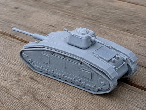 Tanque ARL V39 Modelo 3D