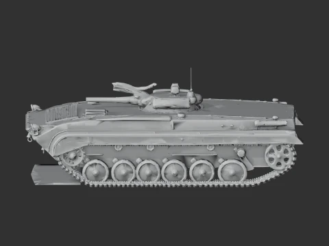 BMP-1 tank 3D Model