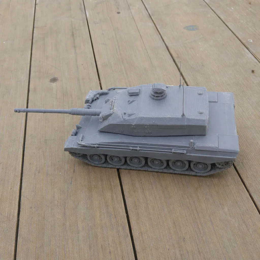 Challenger 3 tank 3D Model .c4d .max .obj .3ds .fbx .stl .blend 