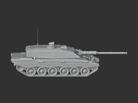 Challenger 3 tank 3D Model