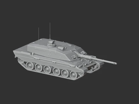 Challenger 3 tank 3D Model