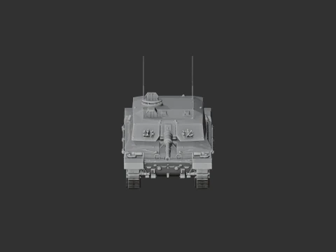 Challenger 3 tank 3D Model