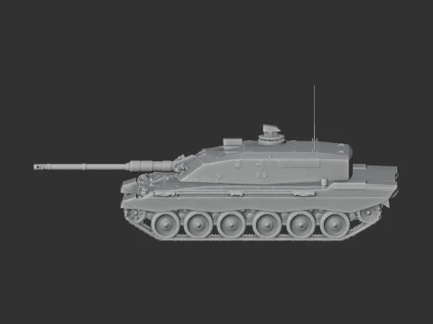Challenger 3 tank 3D Model