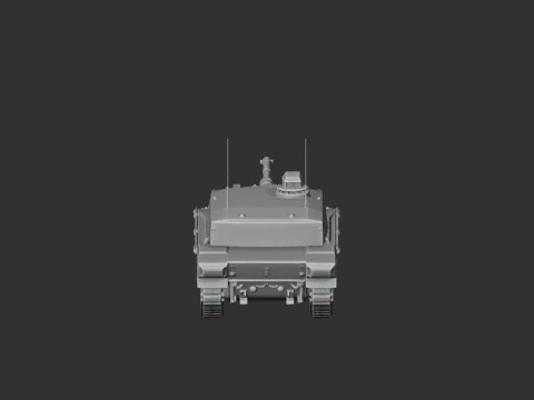 Challenger 3 tank 3D Model