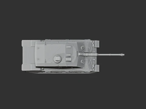 Challenger 3 tank 3D Model