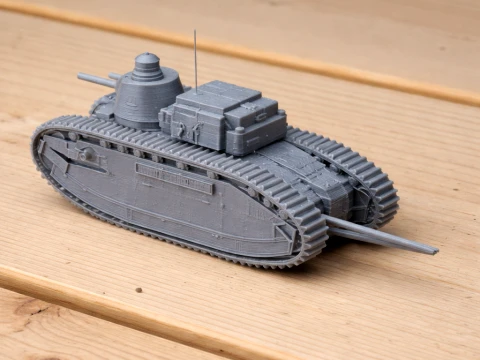 Char français Char 2C Modèle 3D