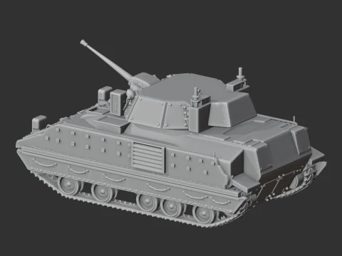 Bradley M2 tank 3D Model