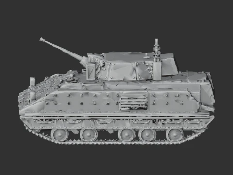 Bradley M2 tank 3D Model